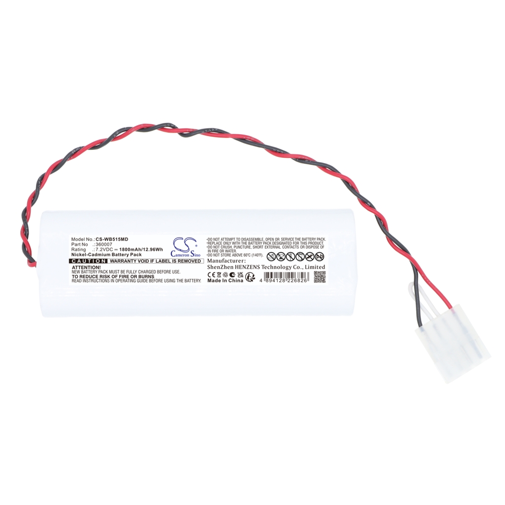 Batteri kompatibel med Welch-Allyn CS-WB515MD