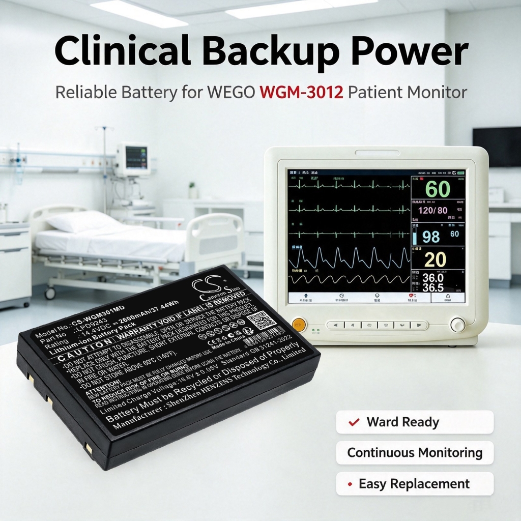Batteri kompatibel med Wego CS-WGM301MD