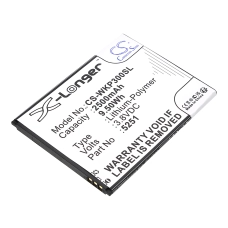 Compatible battery replacement for Wiko 5251,S104-V02000-000,S104-V02000-001,S104-V02000-012