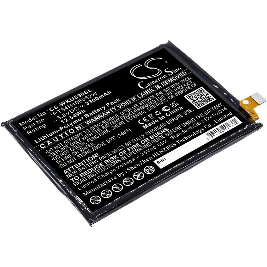 Batterier Ersätter PT34H406082W