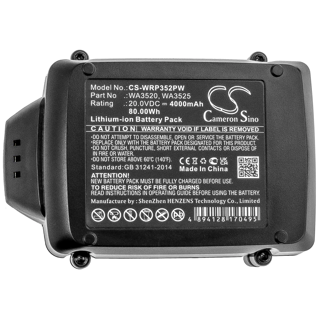 Industriella batterier Worx WG323
