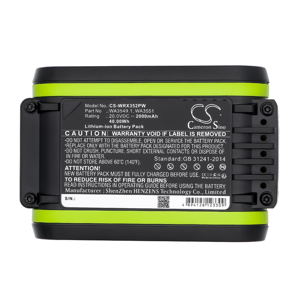 Batteri kompatibel med Worx Rockwell Al-ko Pattfield CS-WRX352PW