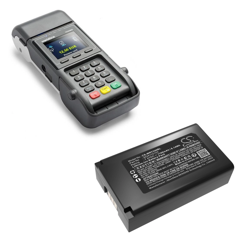 Payment Terminal Battery Worldline CS-WRY340BL