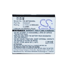 Kompatibel batteribyte för Wayteq 554844P