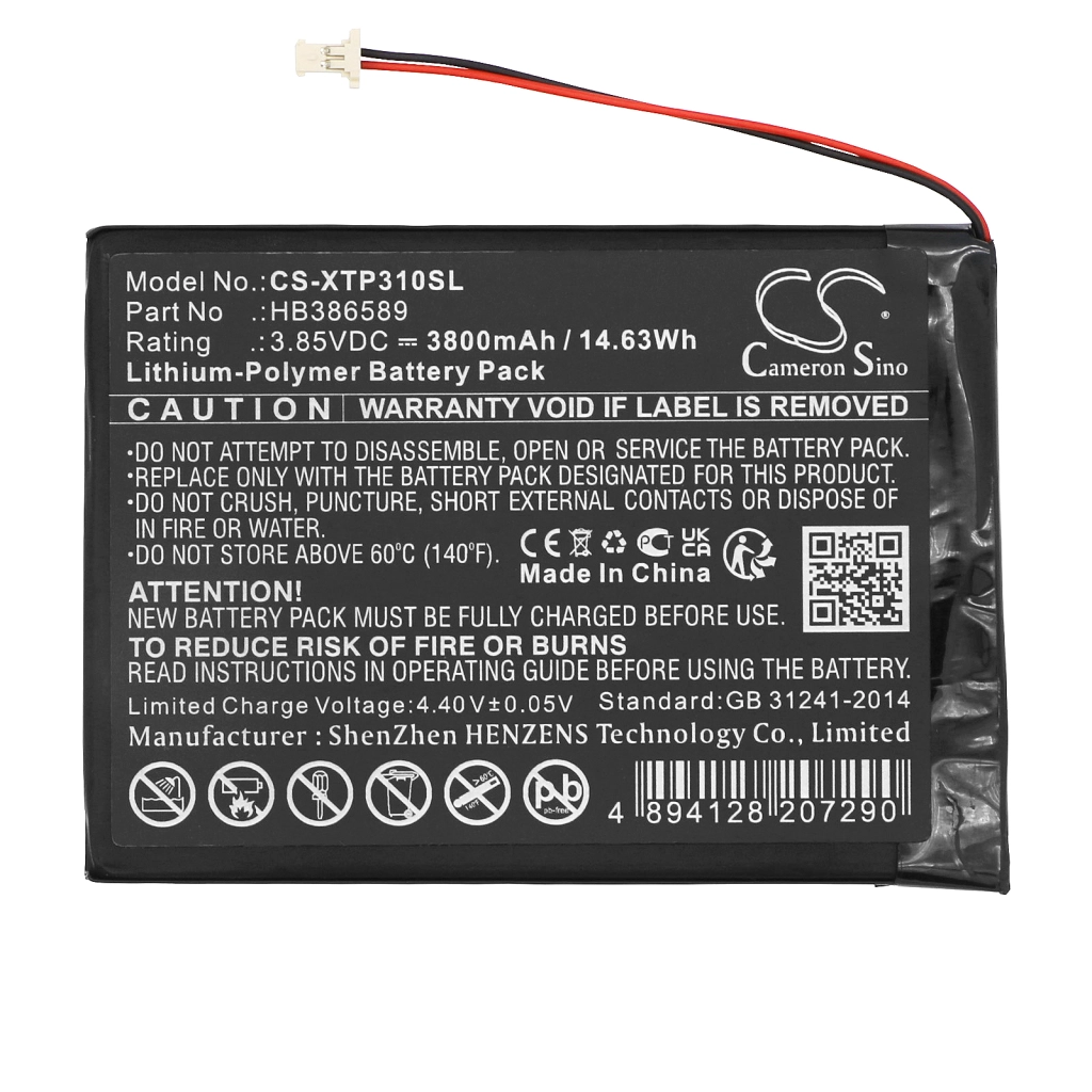 Batterier för forsknings- och mätutrustning Xtool CS-XTP310SL