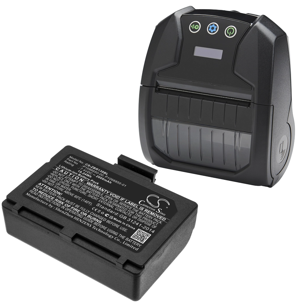Batterier för skrivare Zebra ZR138