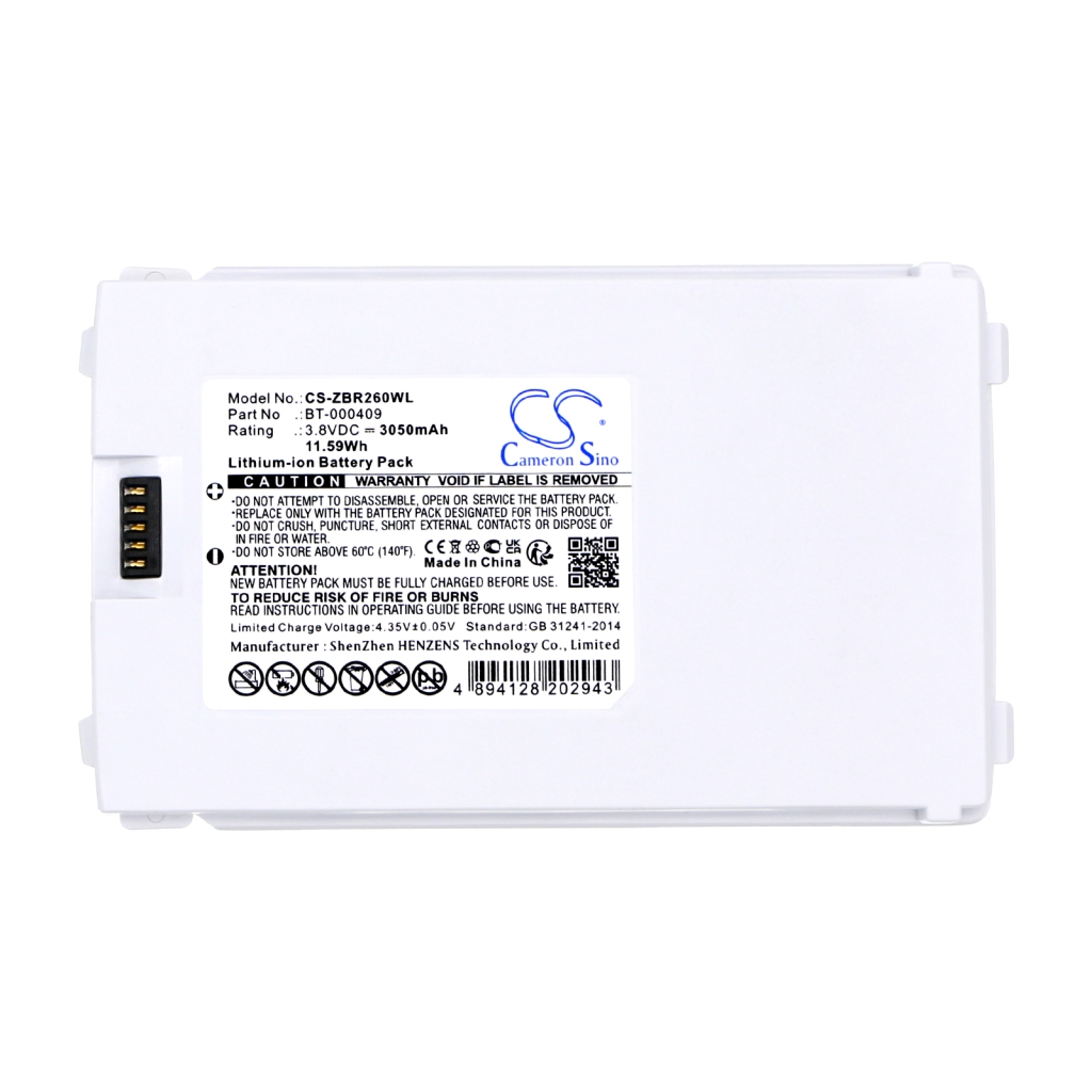 BarCode, Scanner Battery Zebra TC26