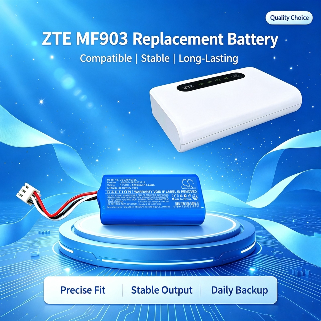 Batteries compatible with ZTE MF903 MF903 CS-ZMF903SL