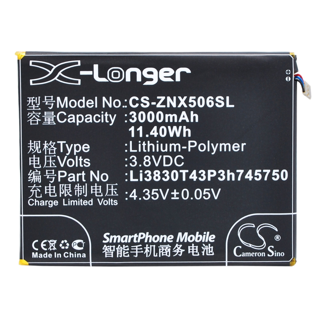 Batteri kompatibel med ZTE CS-ZNX506SL