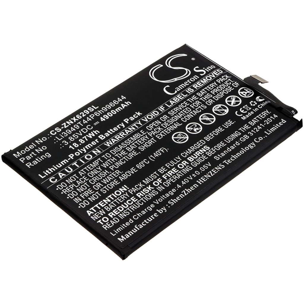 Compatible battery replacement for ZTE LI3949T44P6H996644