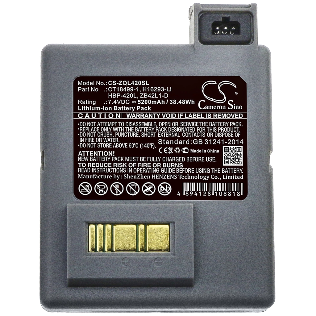 Batterier för skrivare Zebra RP4