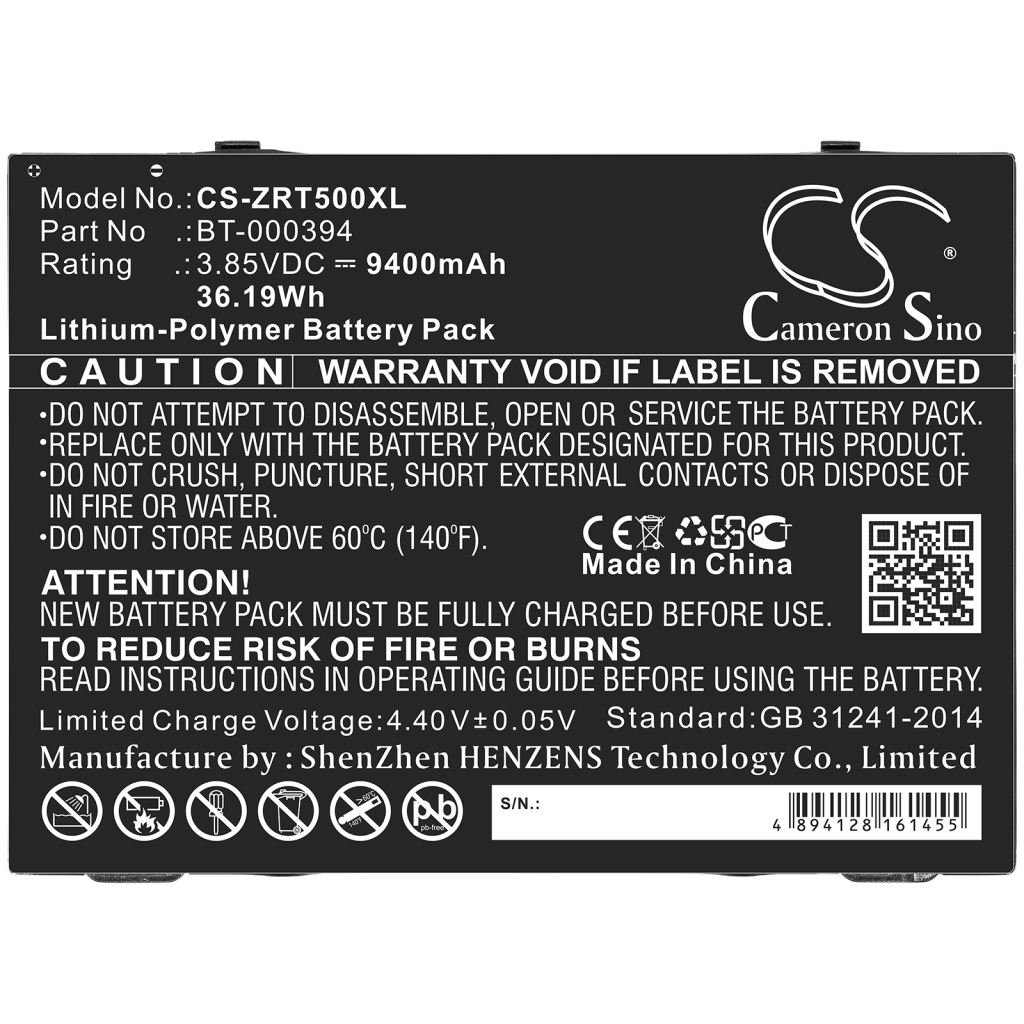 Batterier för surfplattor Zebra ET56