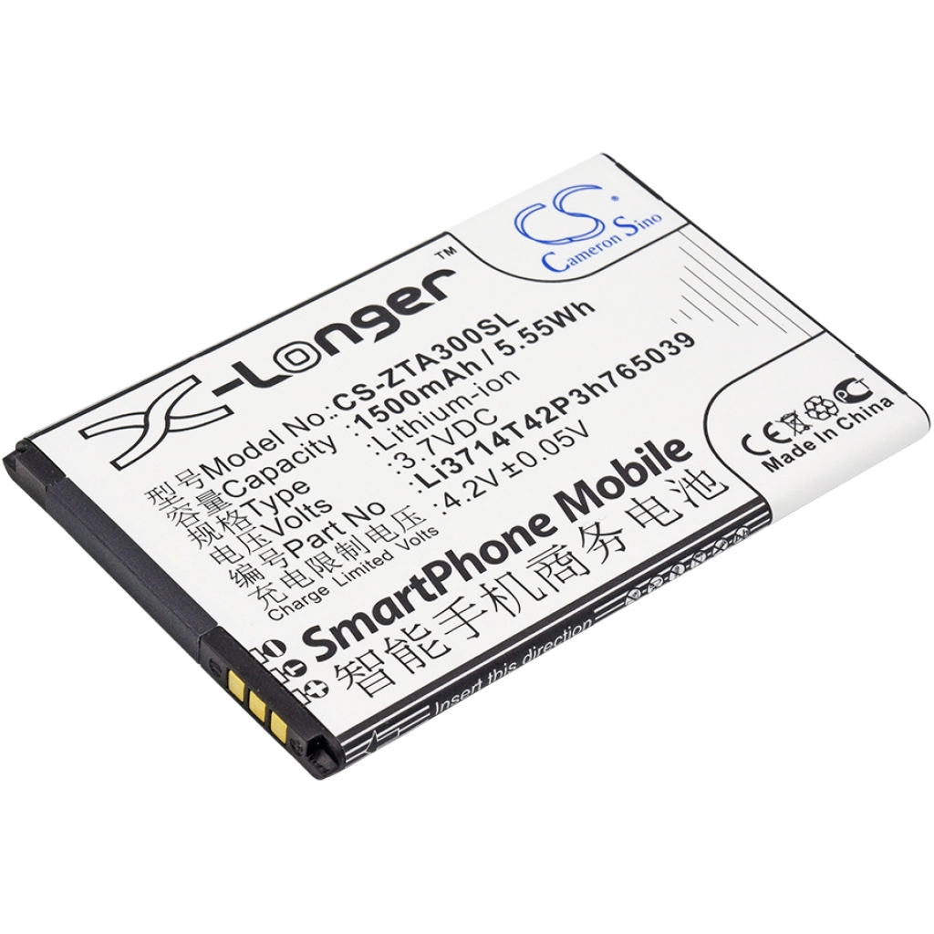 Battery Replaces Li3714T42P3h765039