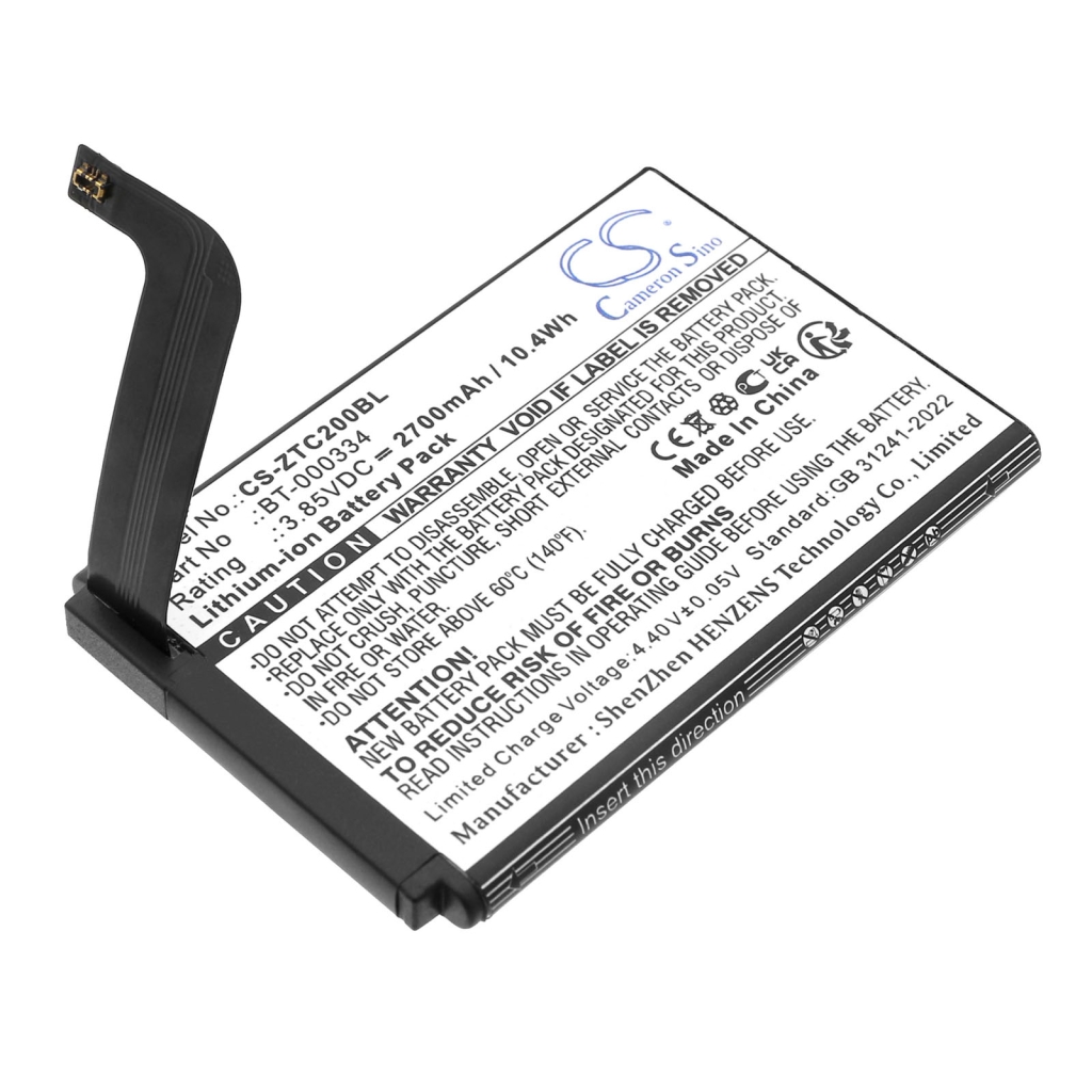 Batterier för skanner Zebra CS-ZTC200BL