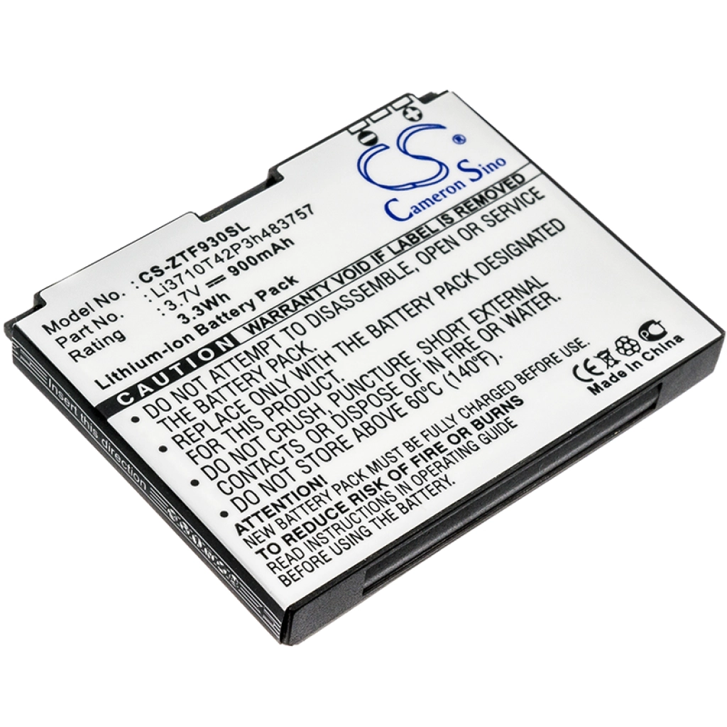 Compatible battery replacement for ZTE LI3710T42P3H483757