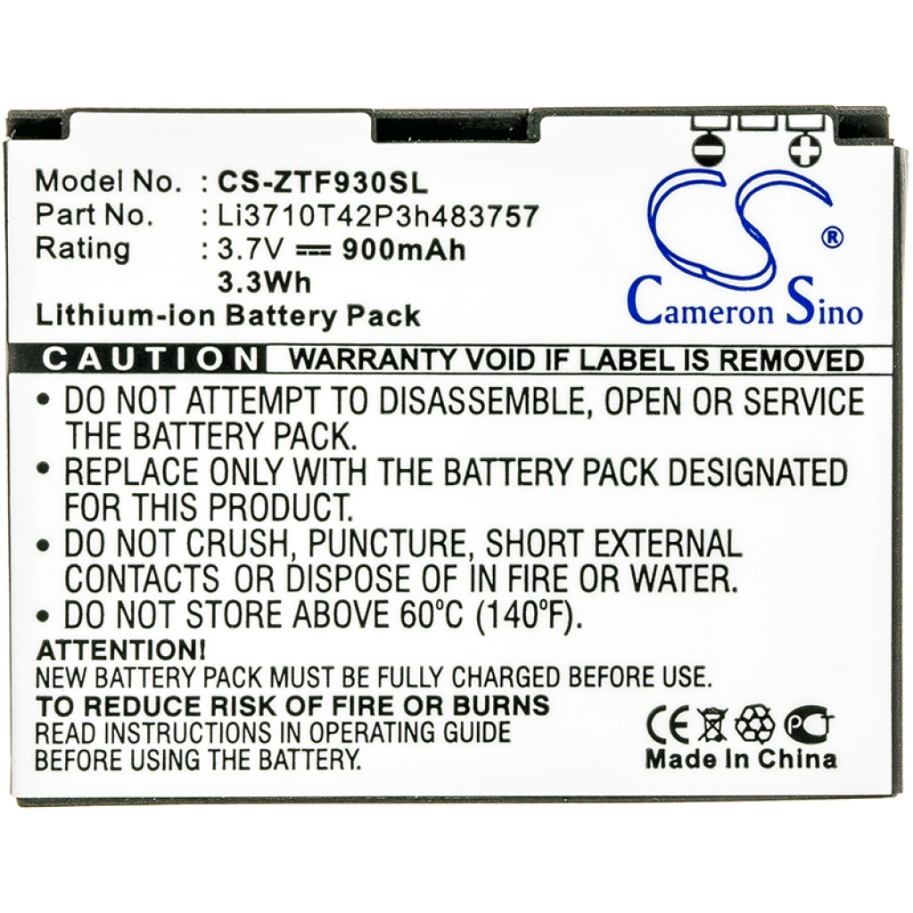 Battery Replaces Li3710T42P3h483757