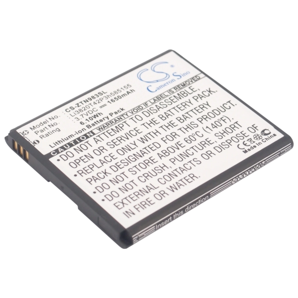 Batterier till mobiltelefoner ZTE N983