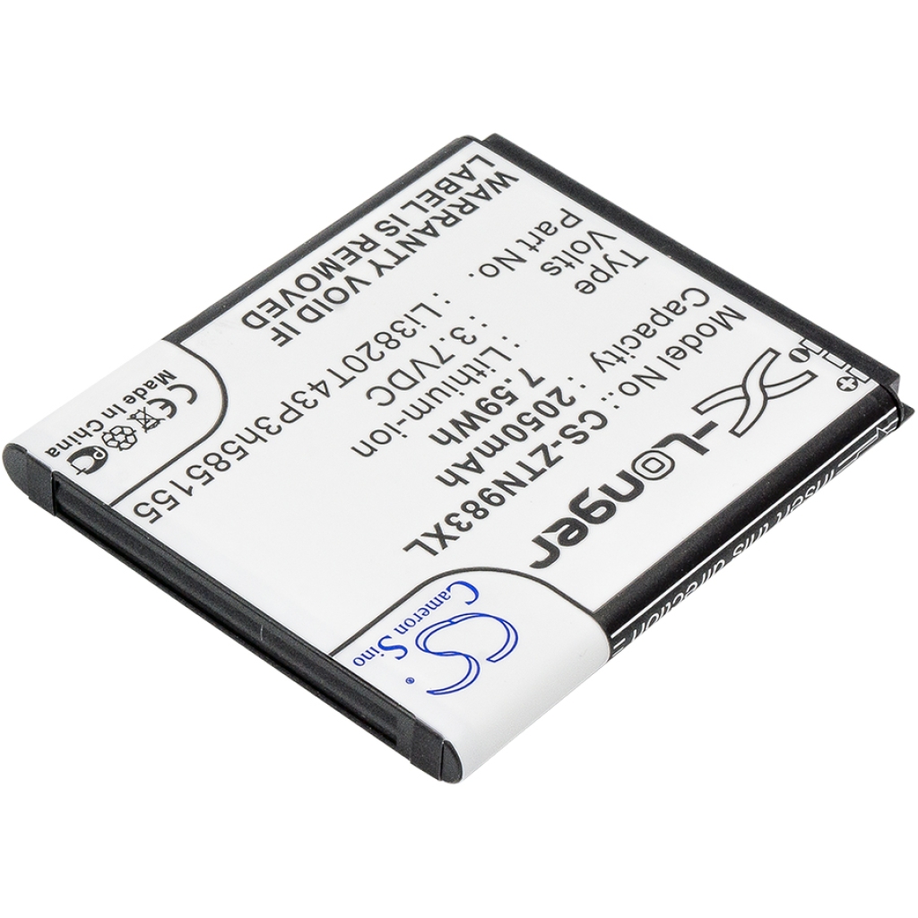 Batterier kompatibel med ZTE N983 N983 CS-ZTN983XL