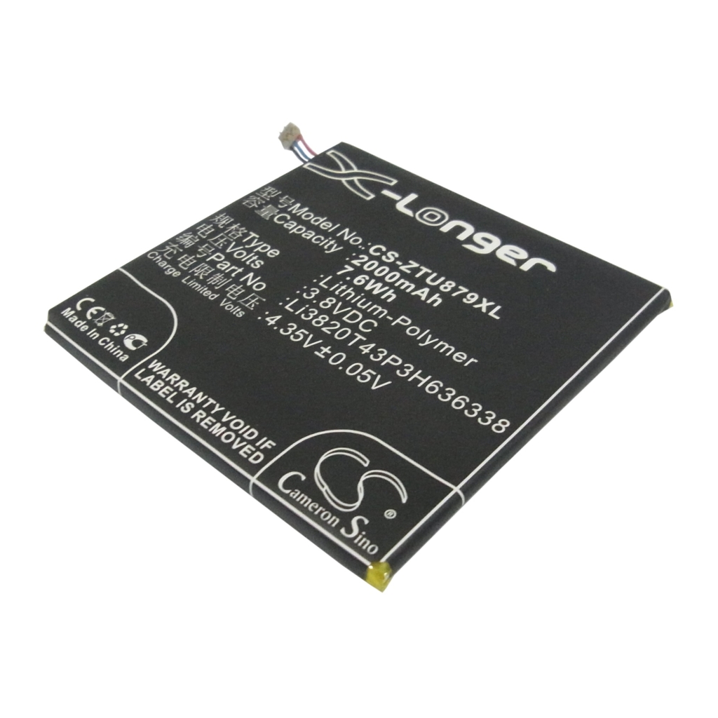 Batterier till mobiltelefoner ZTE CS-ZTU879XL