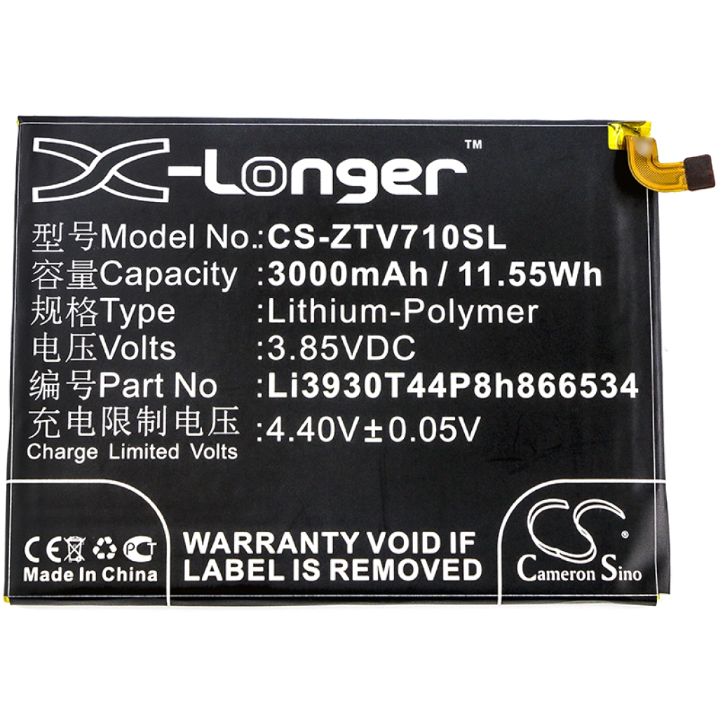 Batterier till mobiltelefoner ZTE Blade V7 Max