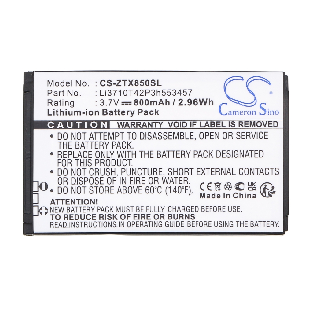 Mobile Phone Battery ZTE X850 3G Racer
