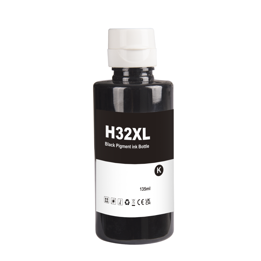 Compatible with HP 32XLBK / 135ml Ink Black (Printing ink)